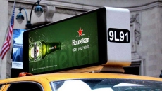 VeriFone Digital Taxi-Tops display